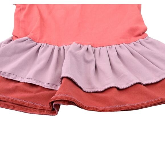Matilda Jane Hide And Seek Coral And Purple Ruffle Top Size 4 - Picture 4 of 12